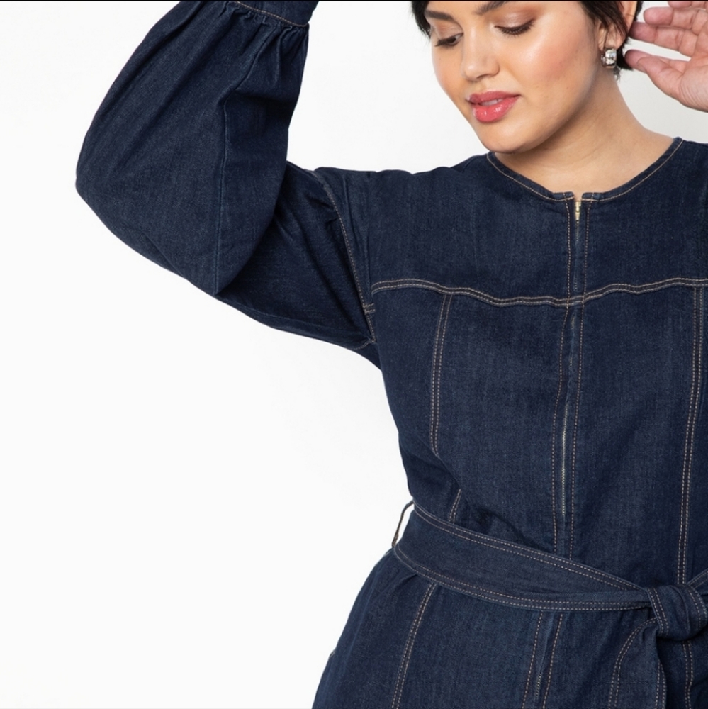 Denim Jumpsuit/Boilersuit Plus Size
